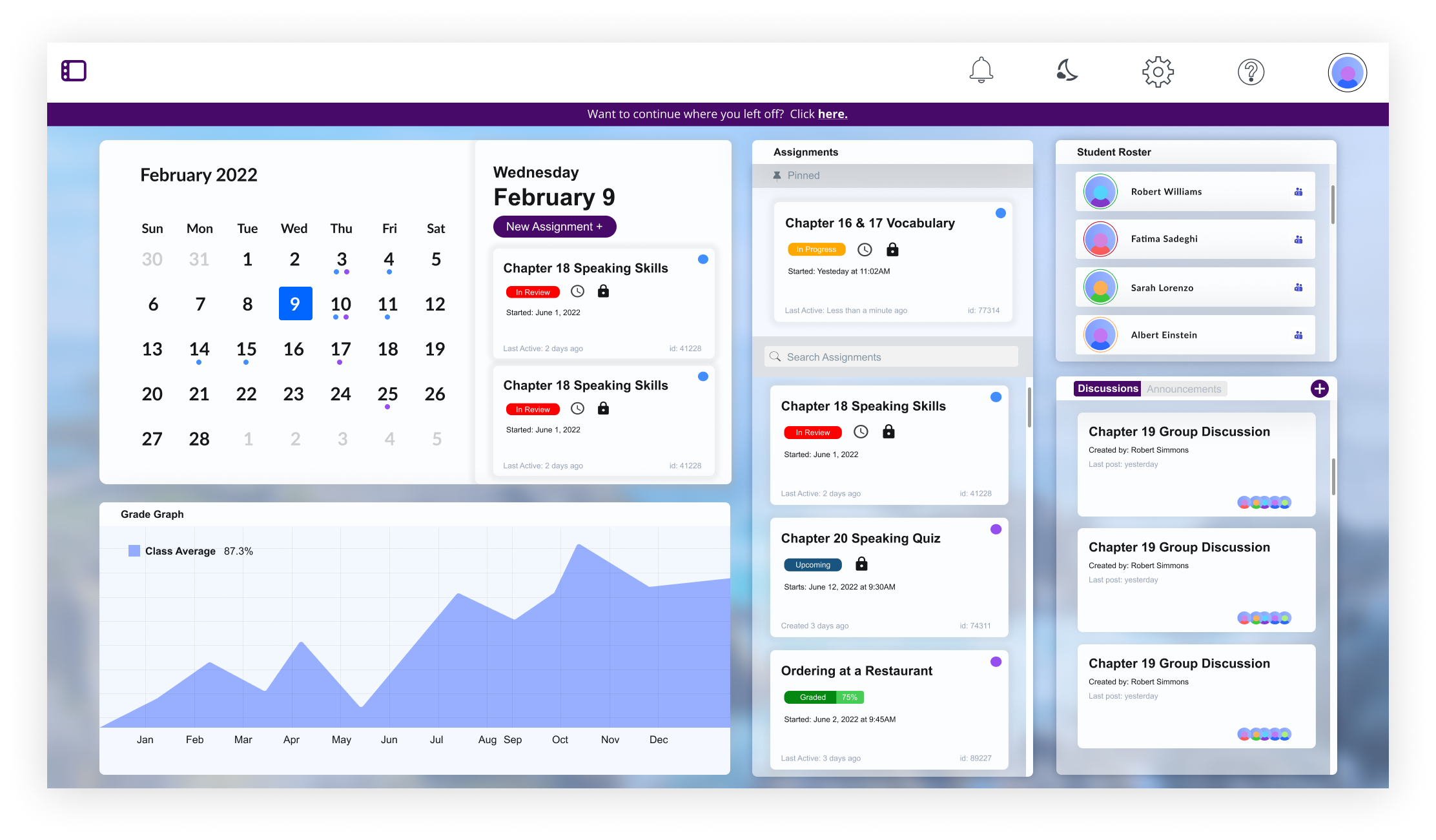 LMS Dashboard